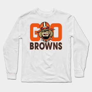 Cleveland Browns BullDawg - Go Browns Long Sleeve T-Shirt